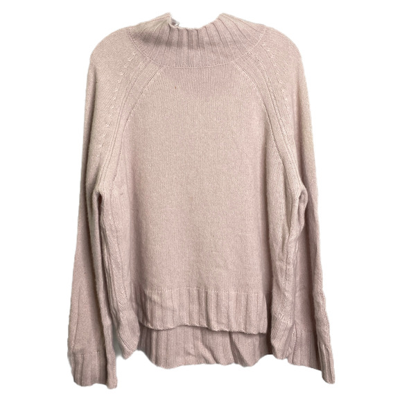 360 Cashmere Women Sweater Pink Knit Mock Neck 100% Cashmere Pullover M $360 - Picture 1 of 6